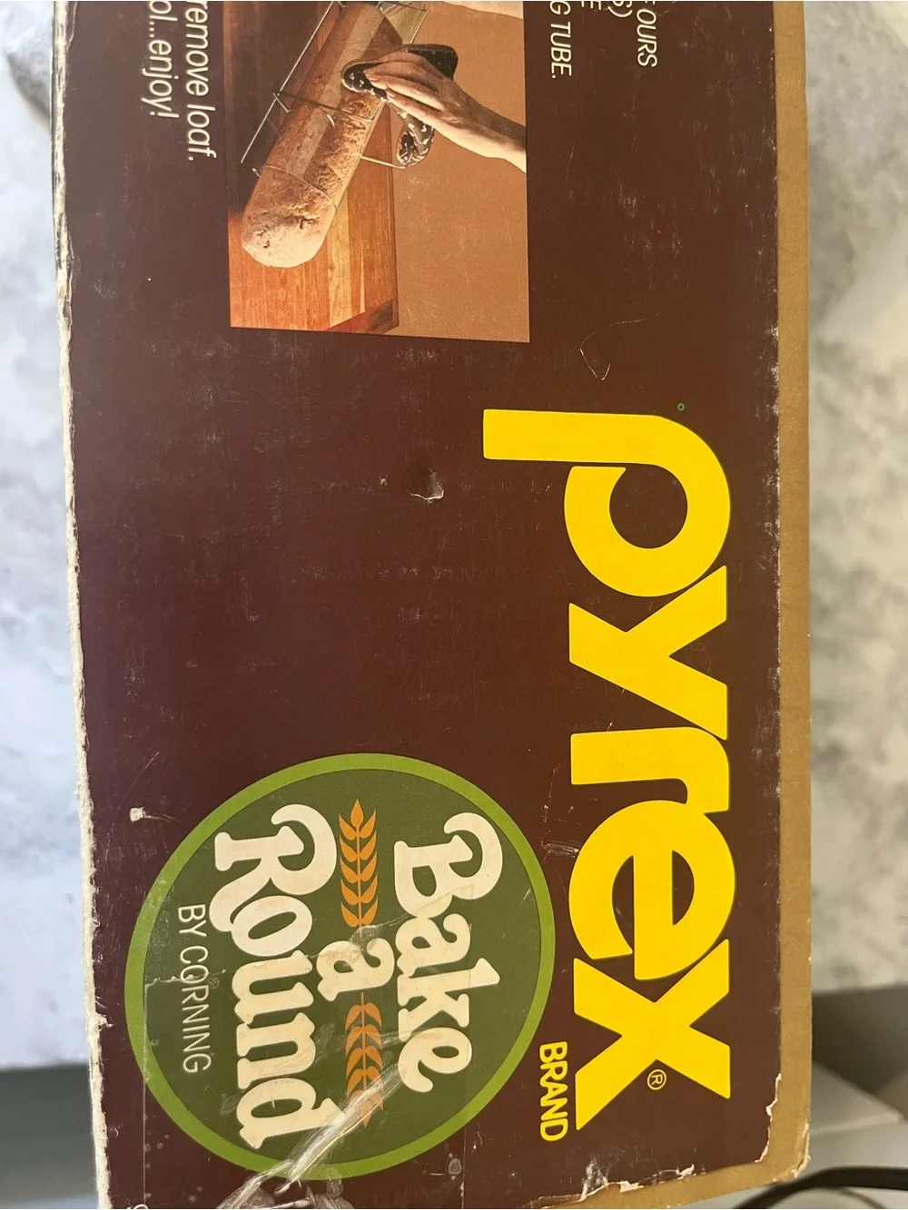 Vintage Bake A Round Pyrex By Corning #990 French Bread Baking Pan Tube